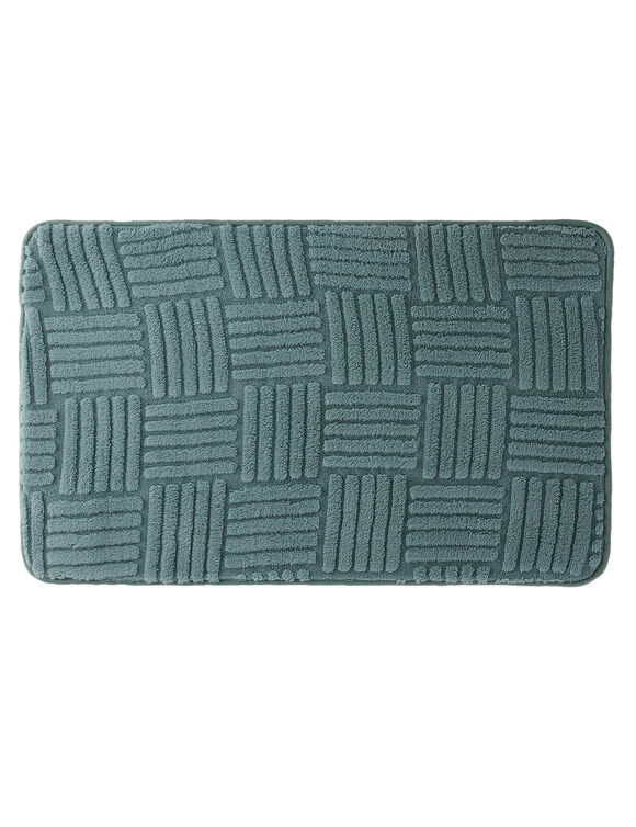 Tapis de bain effet damier (cèdre) Tapis de bain effet damier (cèdre)